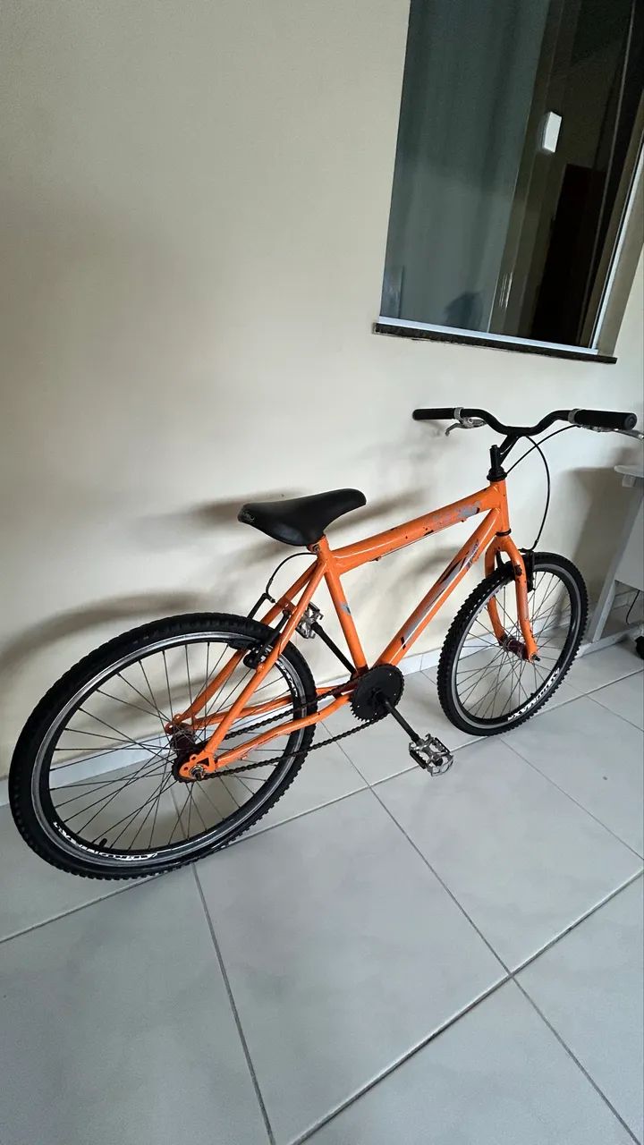 Bicicleta Aro 26 Laranja - Conservada e Pronta para Uso - Foto 3