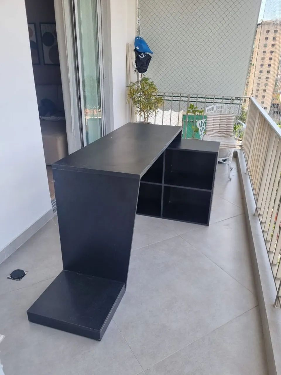 Mesa de escritório preta  - Foto 5