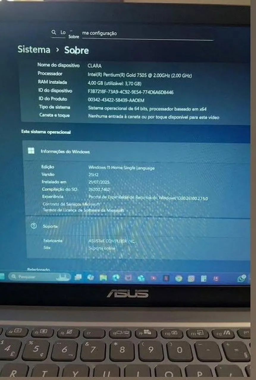 Notebook ASUS VivoBook 15 | 4GB RAM | SSD 128GB  - Foto 3