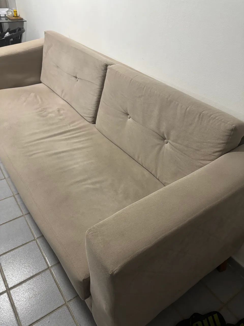 Sofá bege (4 lugares) - Grande - Foto 2