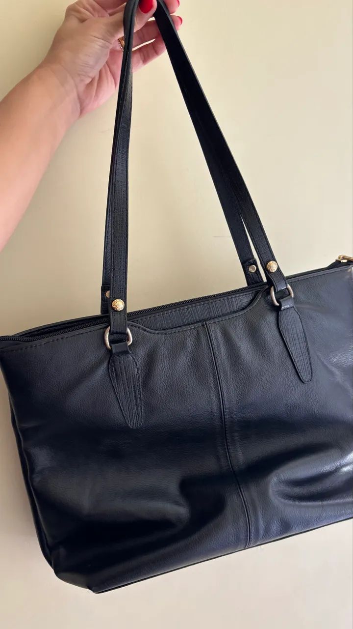 Bolsa Couro Fino - Foto 3