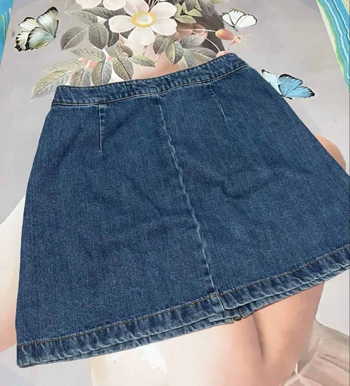 Mini saia jeans Zara  - Foto 4