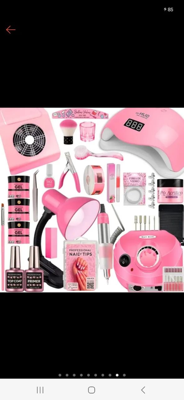 Kit unhas em gel 