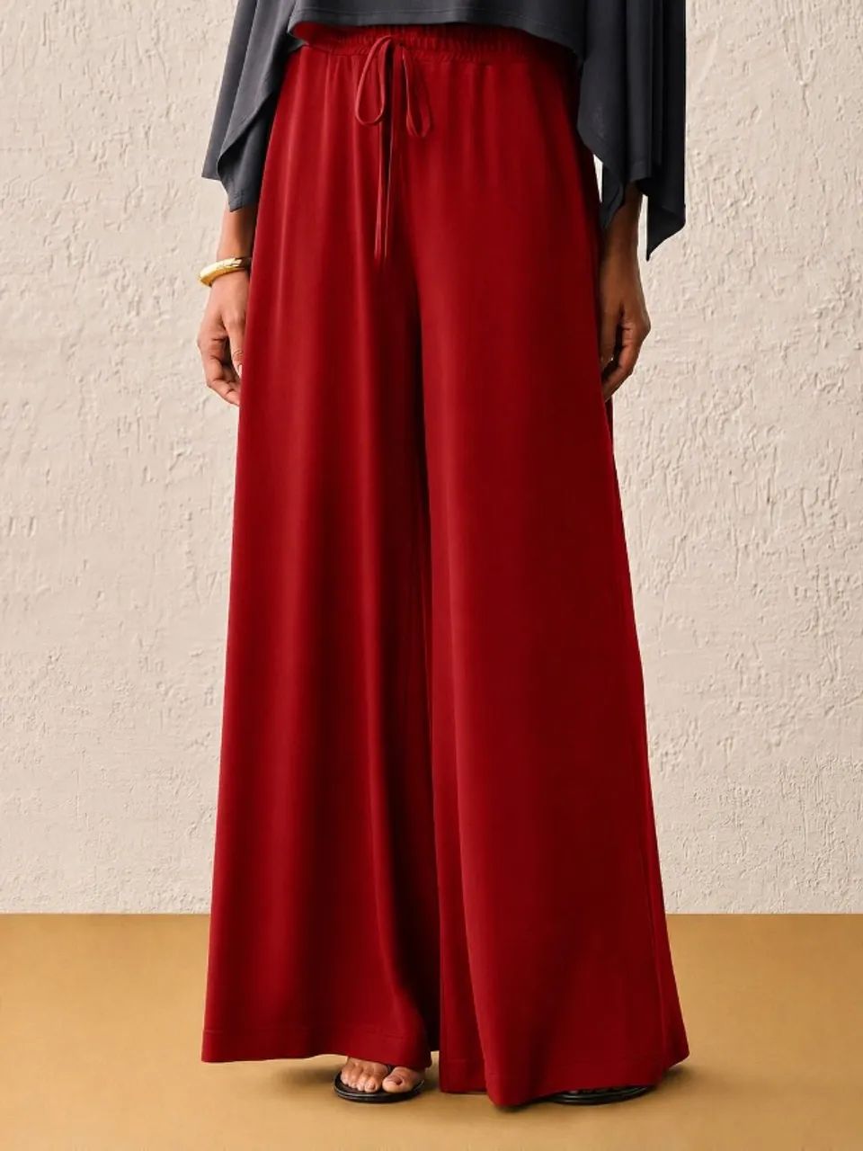 Calça Pantalona Vermelha