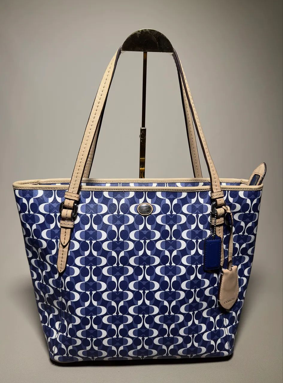 bolsa coach peyton dream c azul - Foto 5