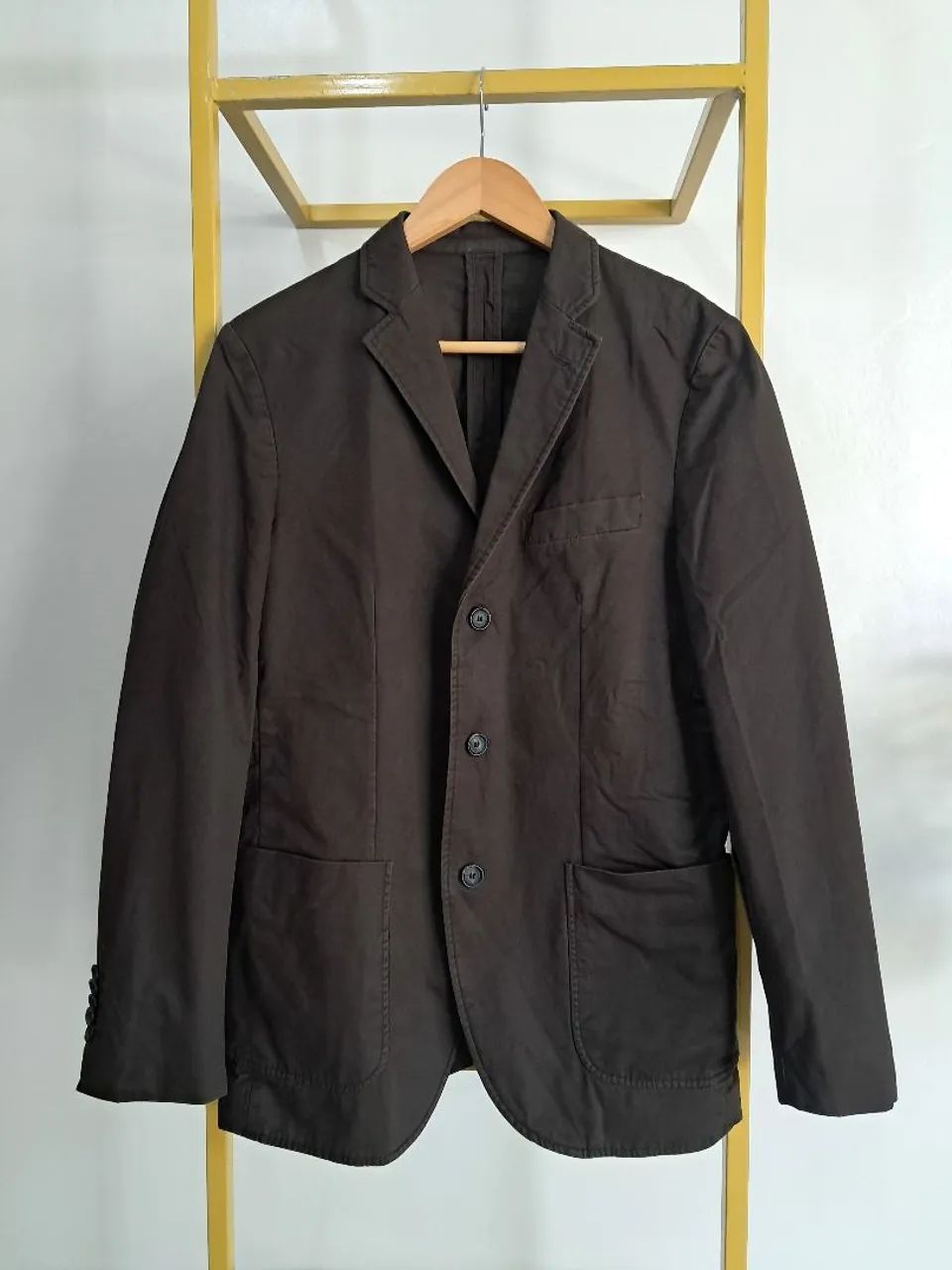 Blazer da marca de moda premium Sacoor Brothers marrom 