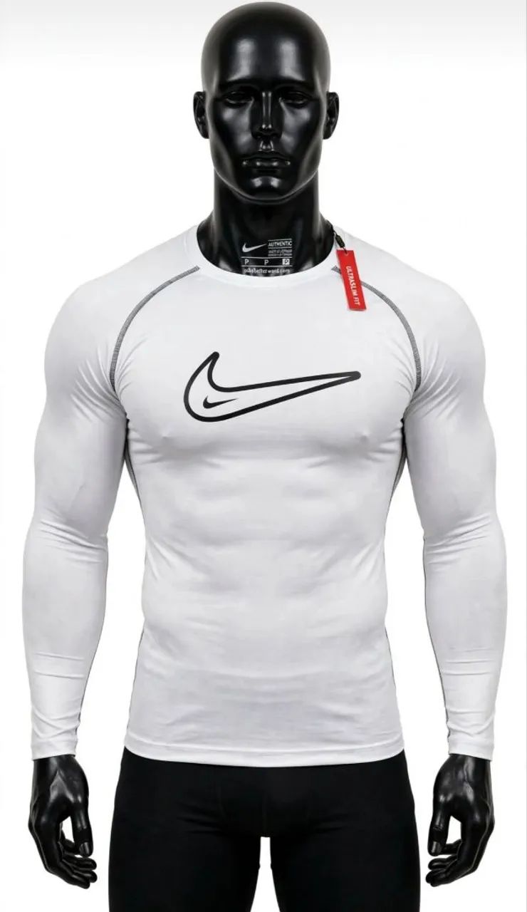 Camisa de compressão UV Branca