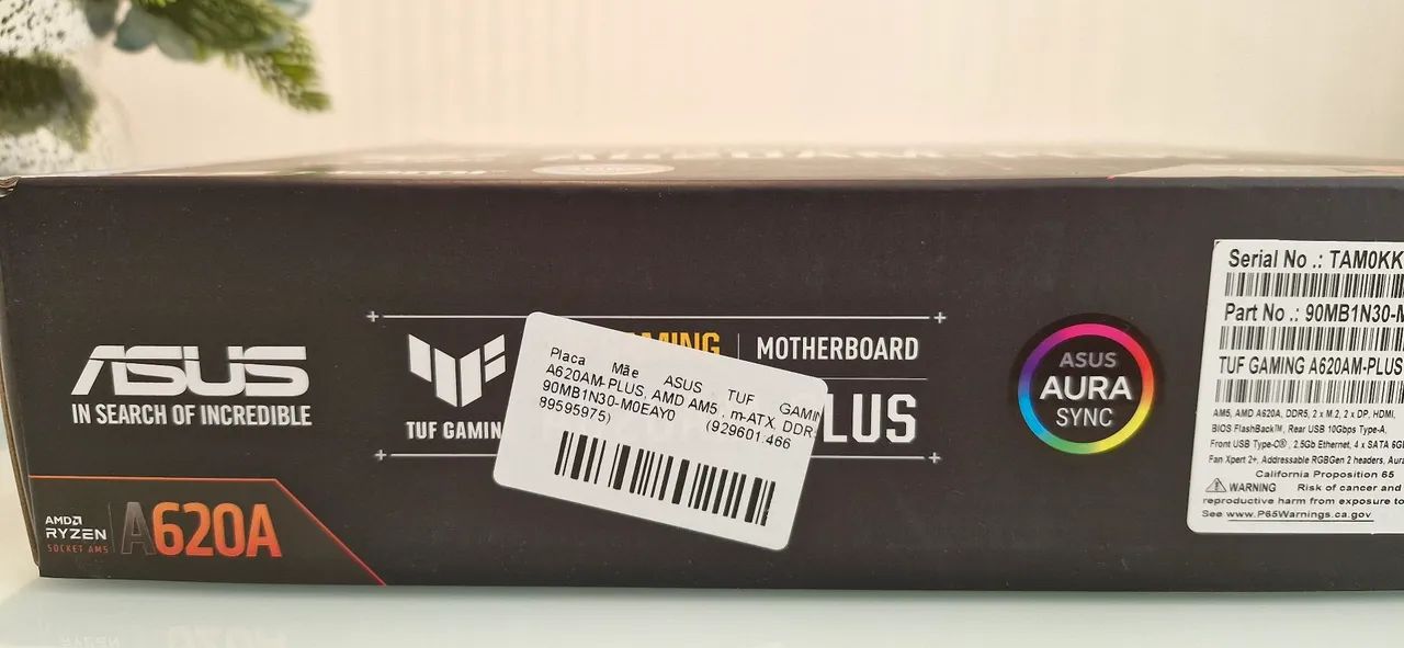 Kit am5 7800X3D + Placa mãe Asus TUF A620am-plus DDR5 - Foto 5