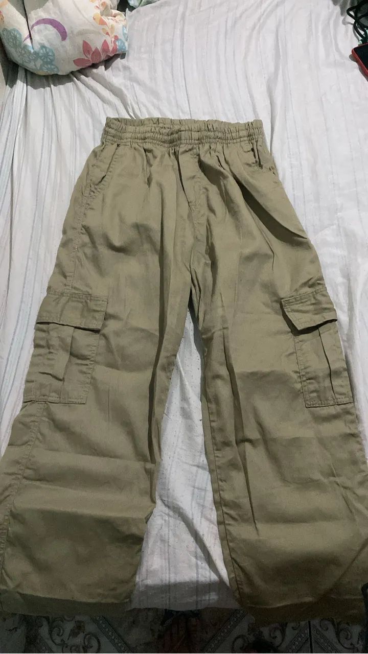 Calça cargo unissex