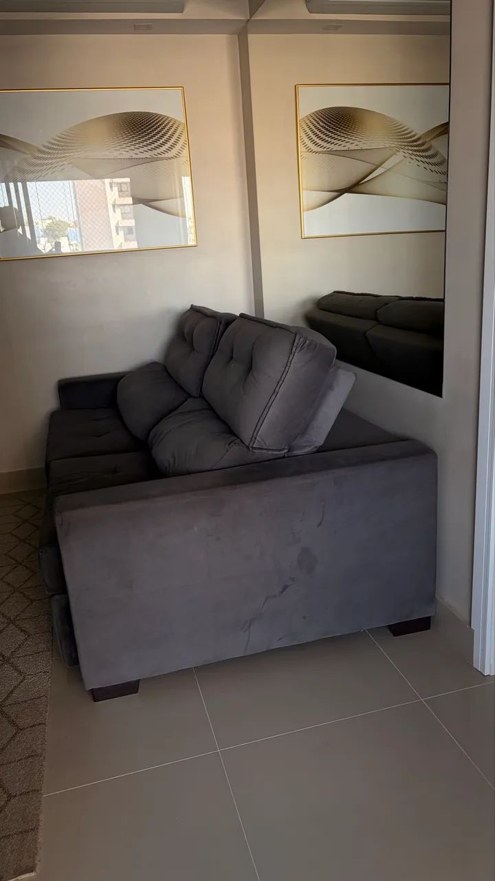 Sofá Retrátil,Reclinável e acompanha também 2 chaise. - Foto 5