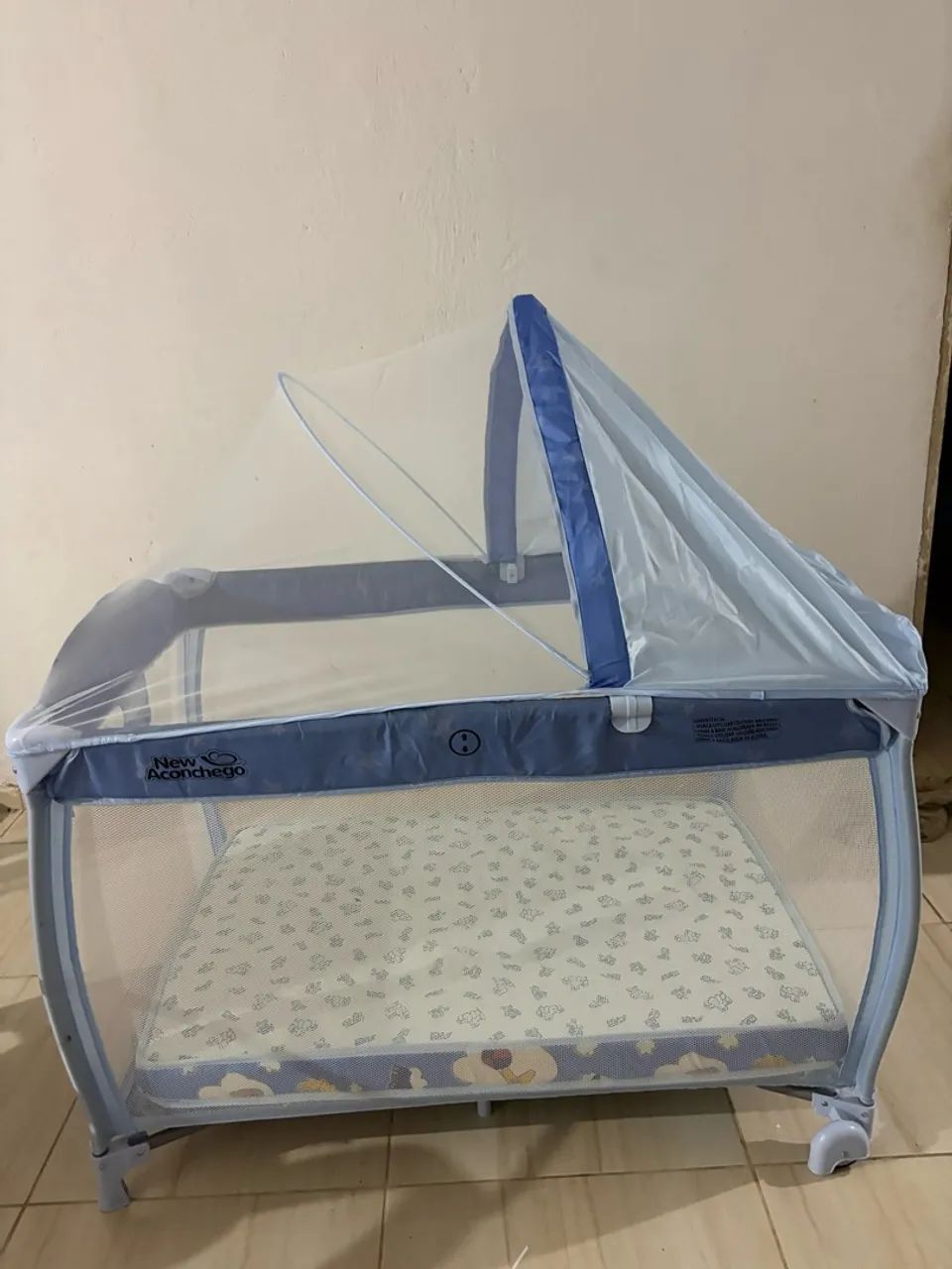 Berço cosco azul 