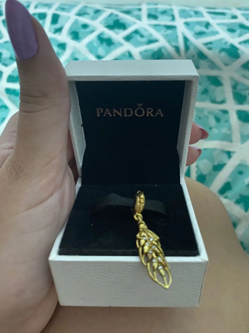 Pulseira Pandora + Berloque Ouro - Foto 4
