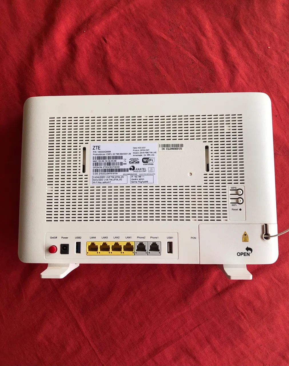 ONT/modem de fibra óptica com Wi-Fi - Foto 3