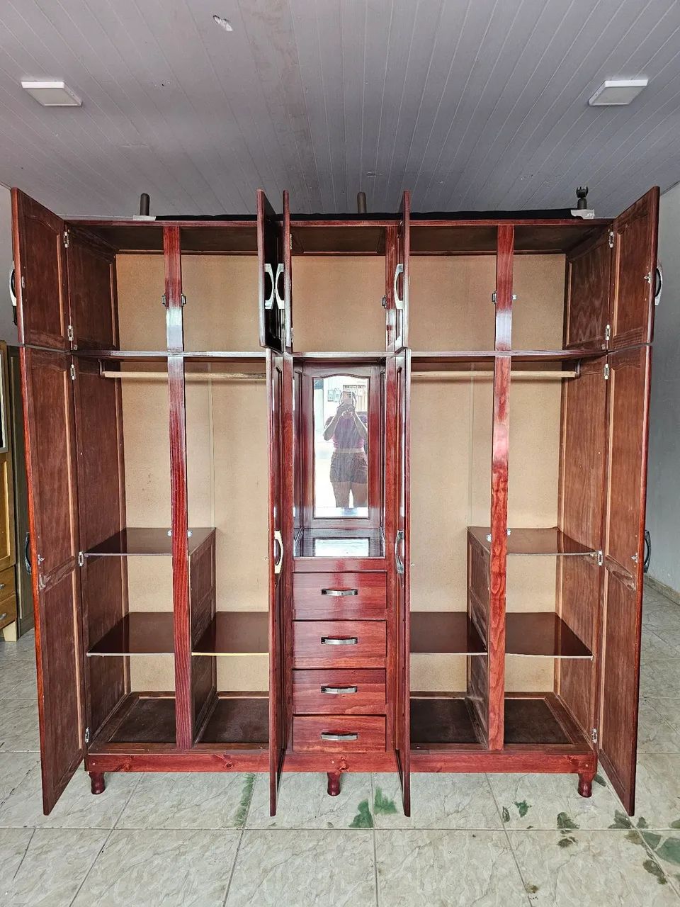 Guarda roupa usado de pinho  - Foto 2
