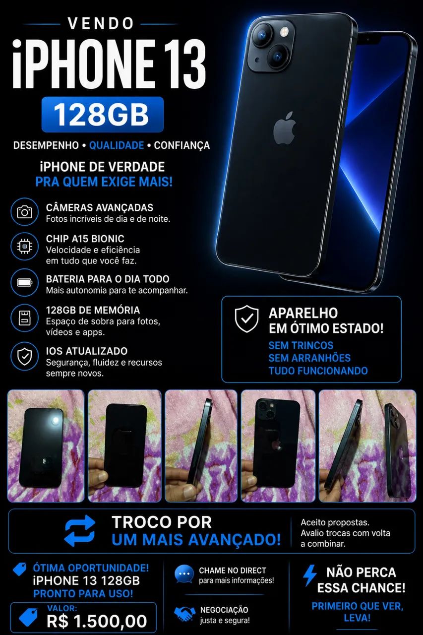 iPhone 13 analiso troca em outro aparelhos bom