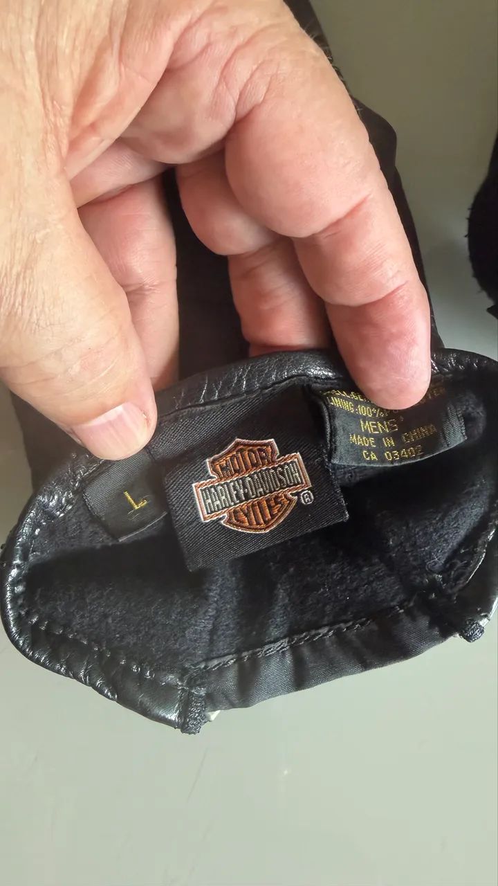 Luva Harley Davidson original preta L - Foto 3