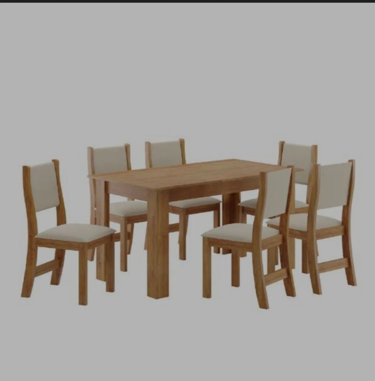 CONJUNTO DE MESA VIOLETA 6 CADEIRAS  - Foto 3