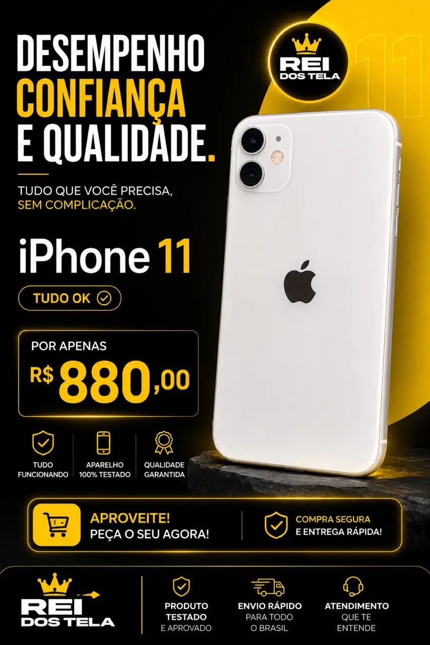 iPhone 11 tudo funcionando 