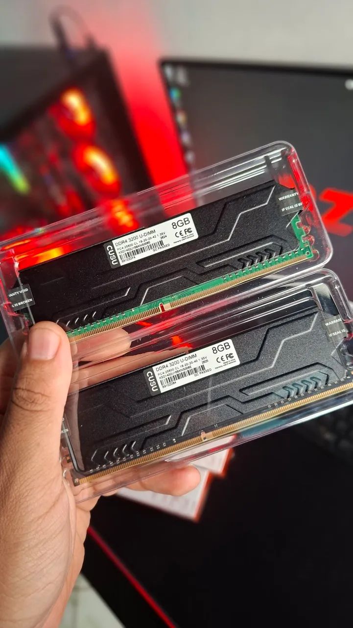Memória ram 16GB (2x8) 3200mhz - Cusu - Foto 2