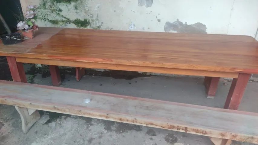 Mesa de macacaúba e freezer - Foto 5