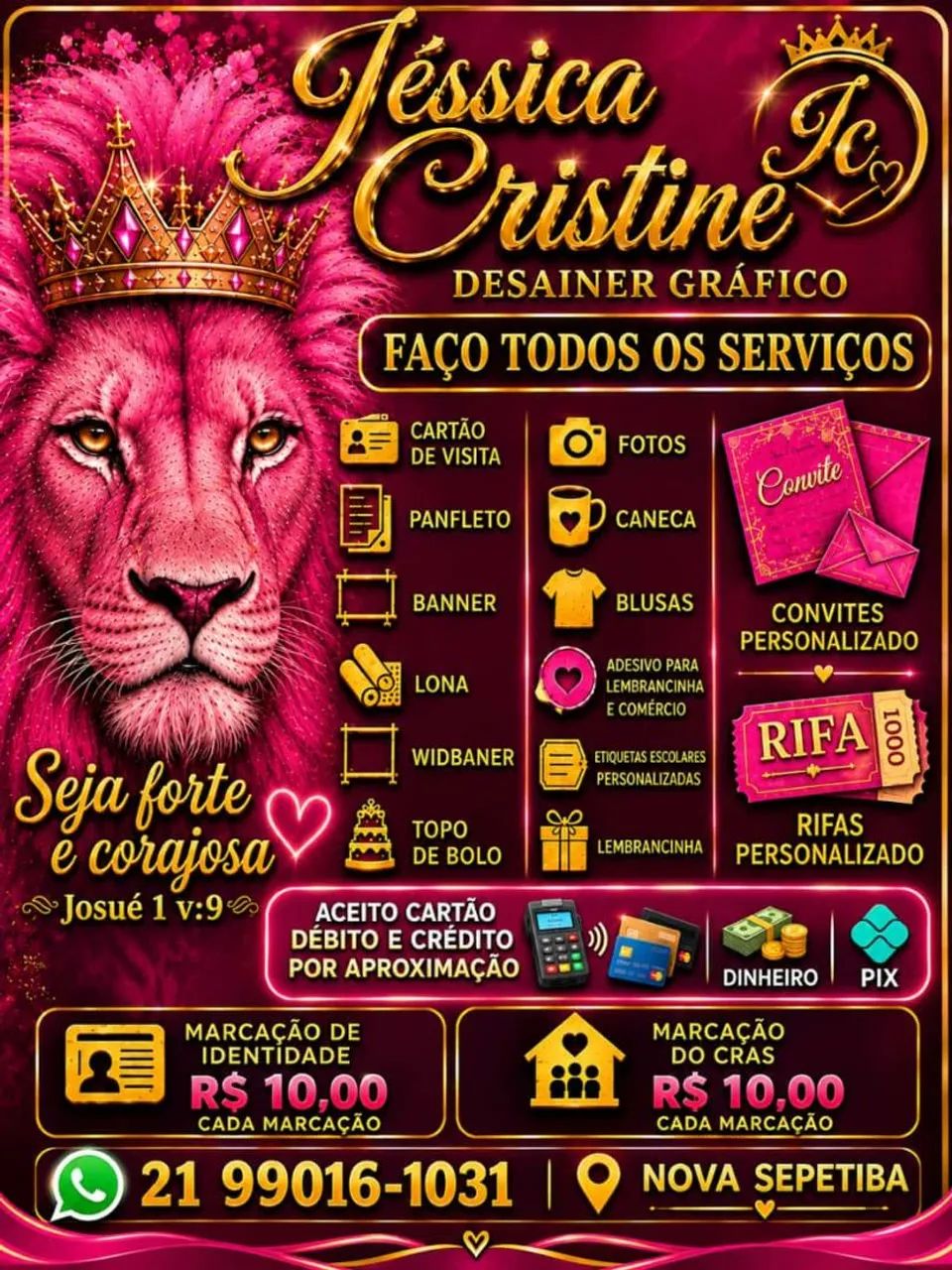 Jéssica Cristine desainer gráfico Jc 