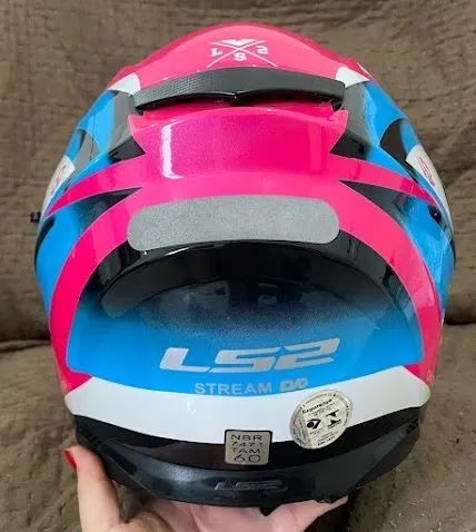 Capacete LS2 Stream Evo - Tamanho 60 - Impecável - Foto 4
