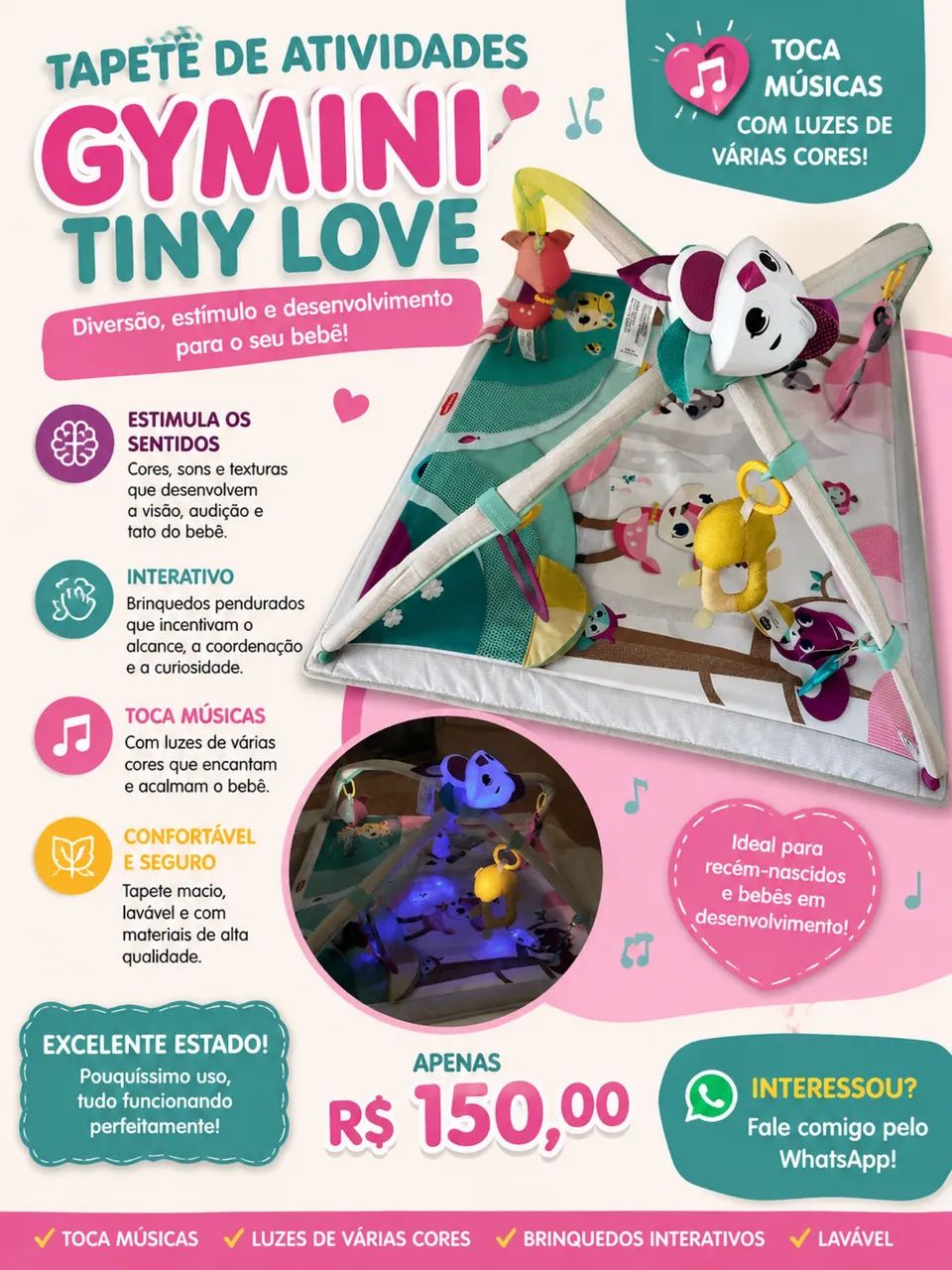 Tapete de atividades Tiny love - Foto 4