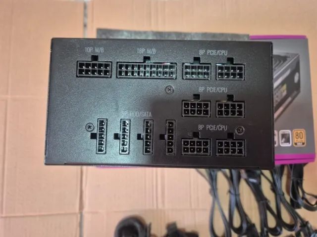 Fonte Cooler Master MWE Gold 1050 V2 Full Modular (Ainda dentro da garantia) - Foto 4