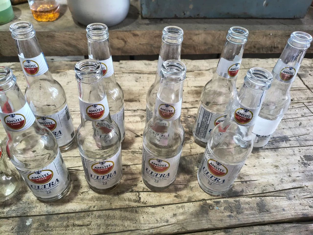 Garrafas de vidro Coca-Cola e Amstel  - Foto 3