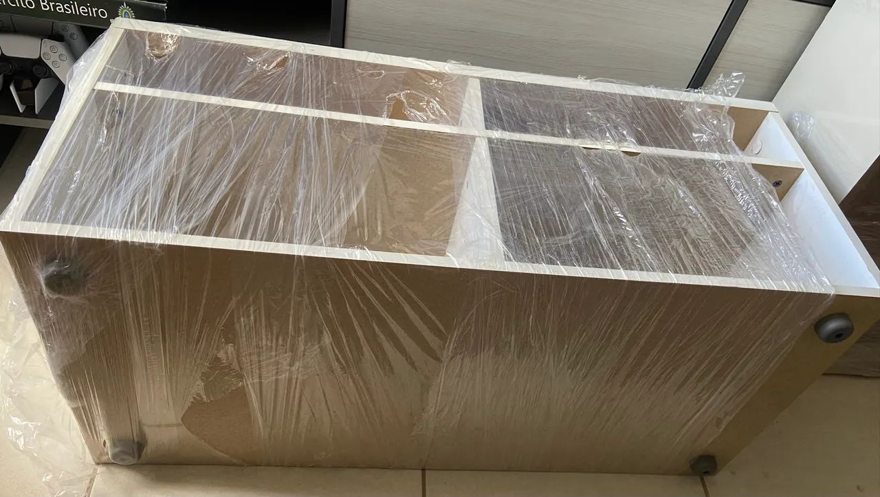 Rack branco em madeira - Foto 3