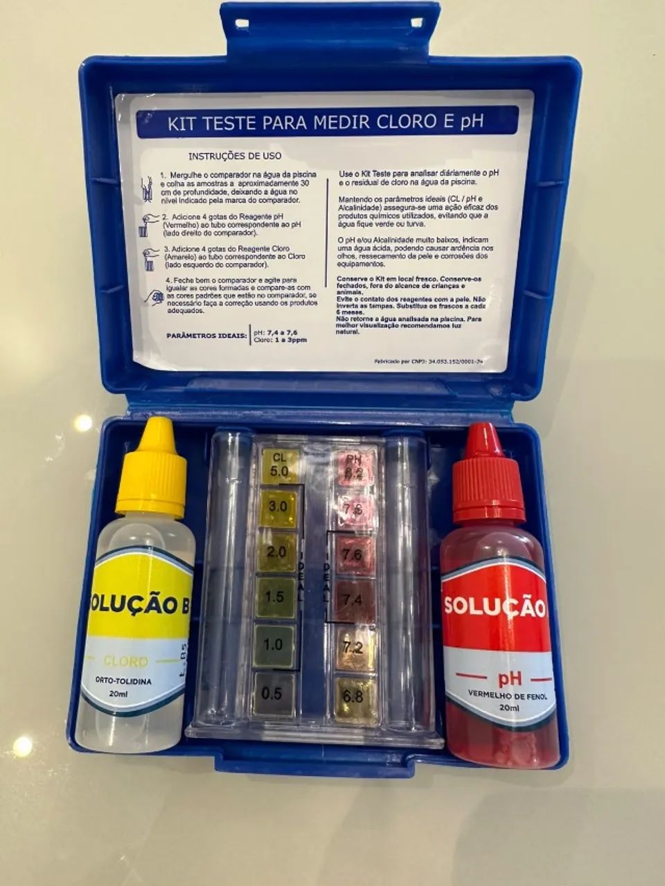 Kit Teste Aquality Cloro e pH para Piscina