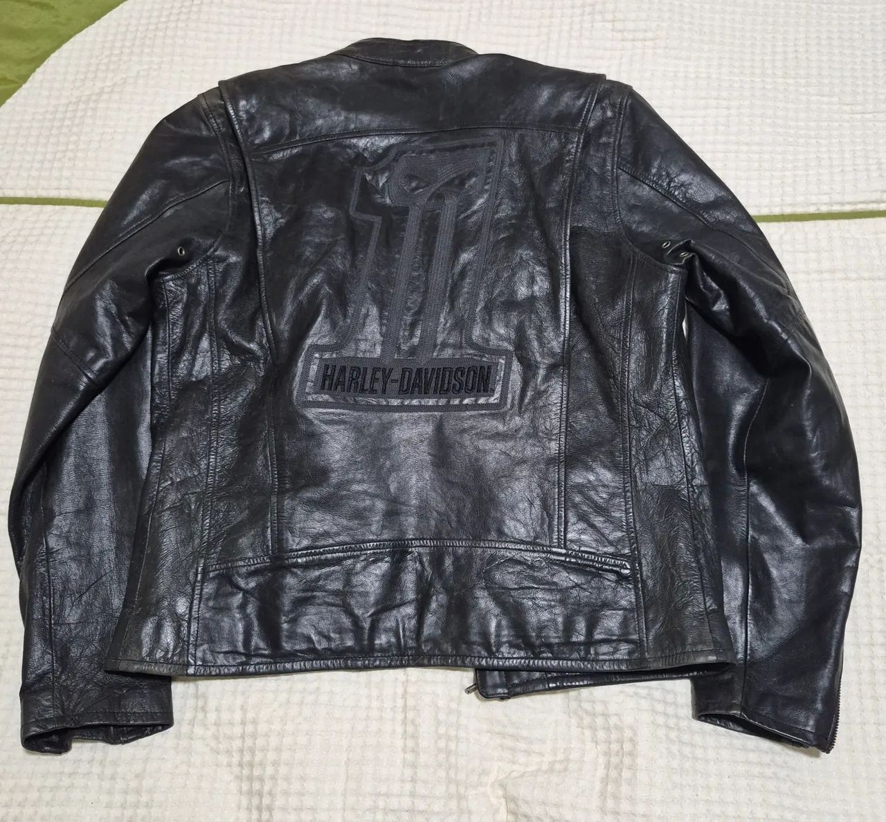 Jaqueta Harley Davidson Vintage #1 Black Label couro - Foto 2