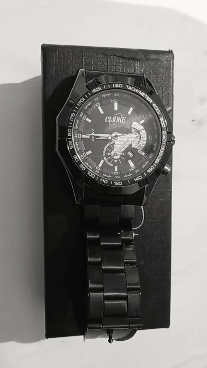 Relógio CIJOKE preto com caixa  - Foto 3