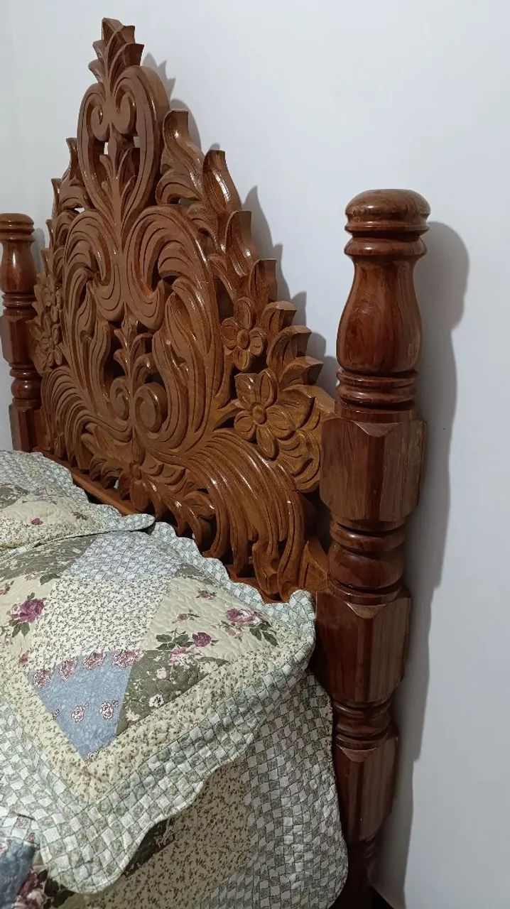 Cama madeira maciça. Com colchão  - Foto 2
