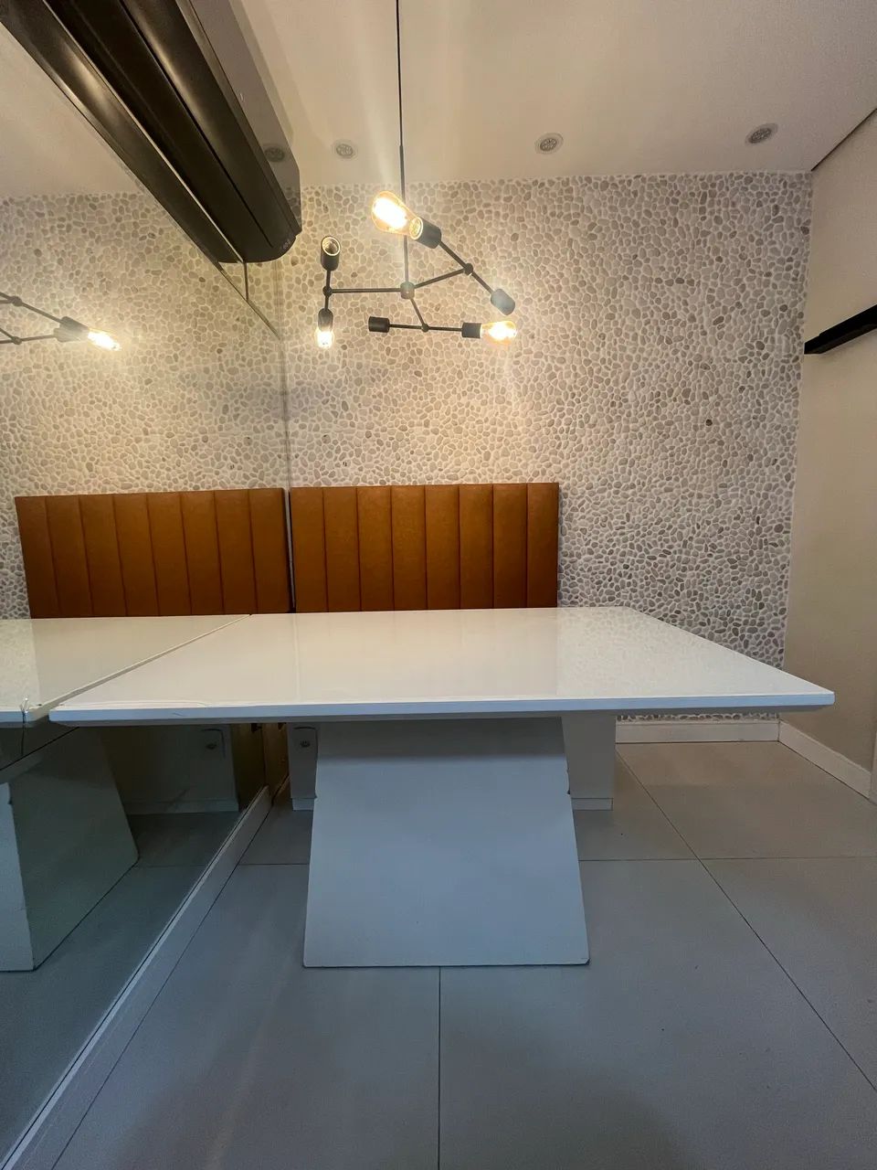 Mesa de Vidro Branco  - Foto 2