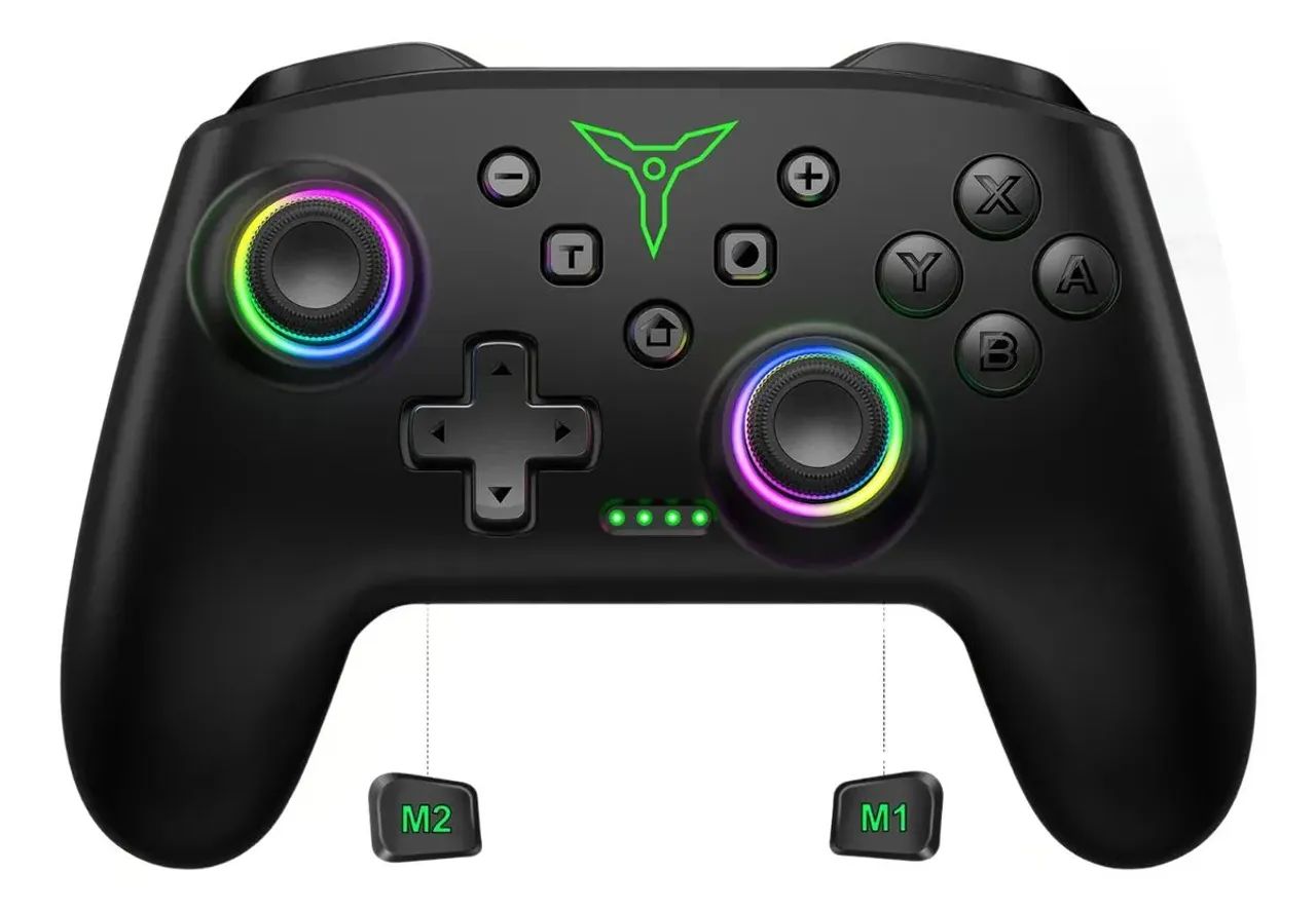 Controle sem fio RGB compatível com Switch/OLED/Windows/iOS/Android