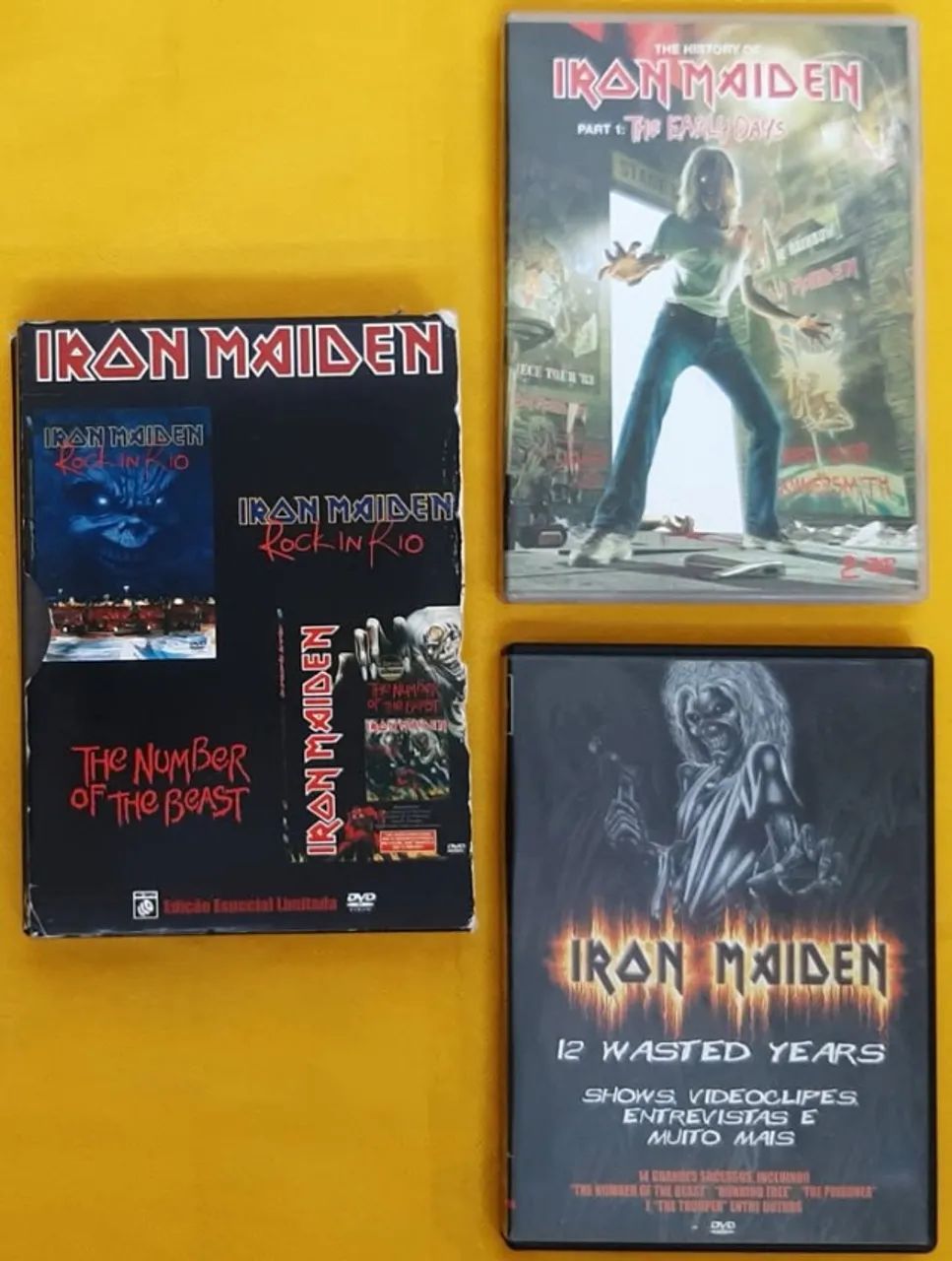 Iron Maiden - Lote com 3 dvds(tem Duplo) 