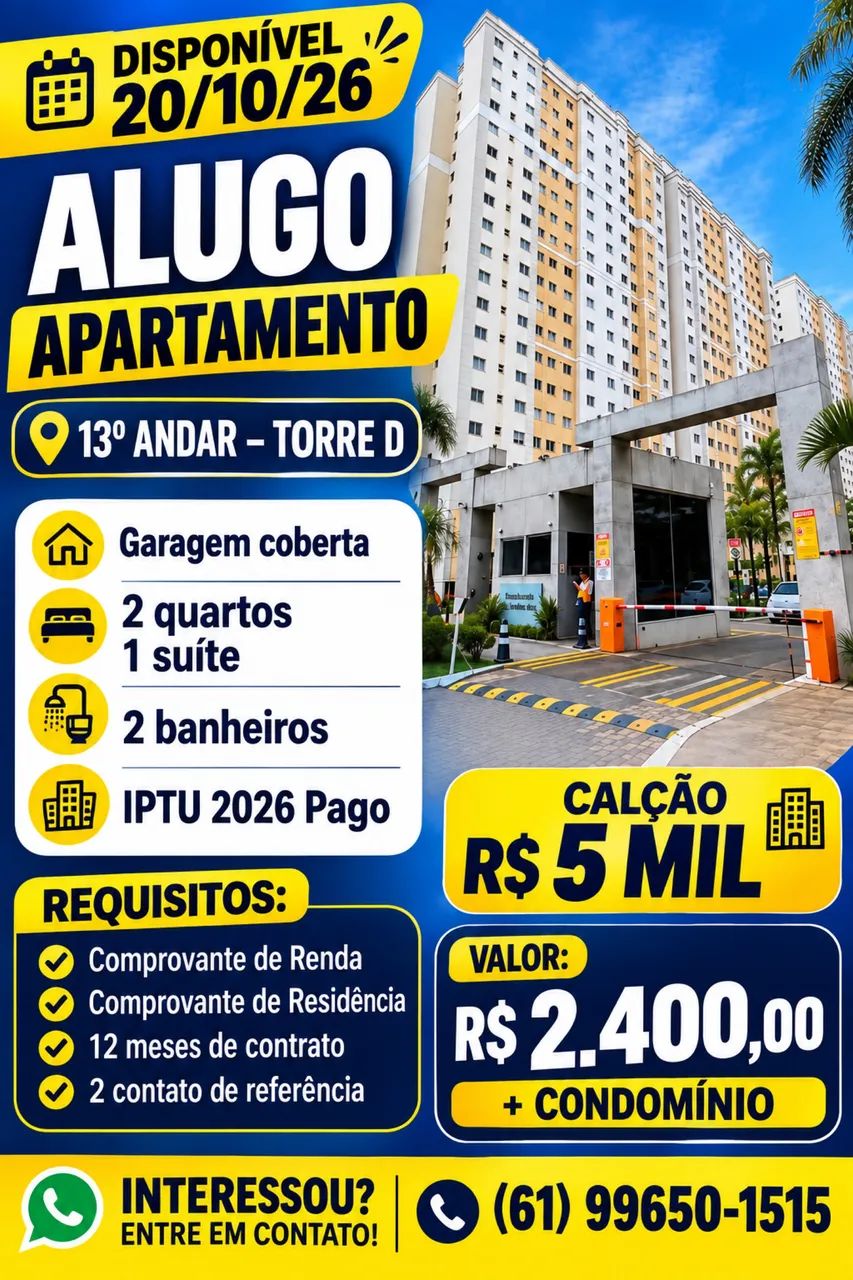 Alugo APTO ED. MIAMI 