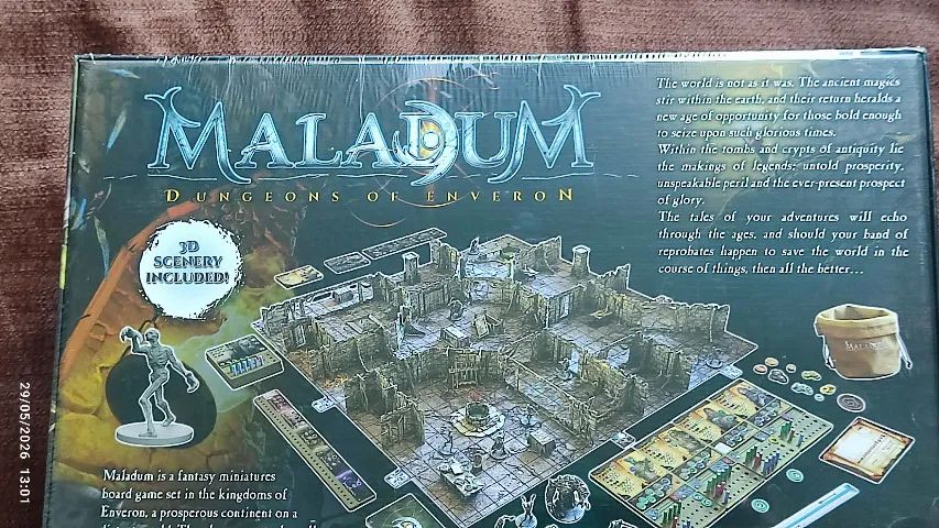 Maladum Dungeons of Enveron Board game jogo tabuleiro - Foto 4
