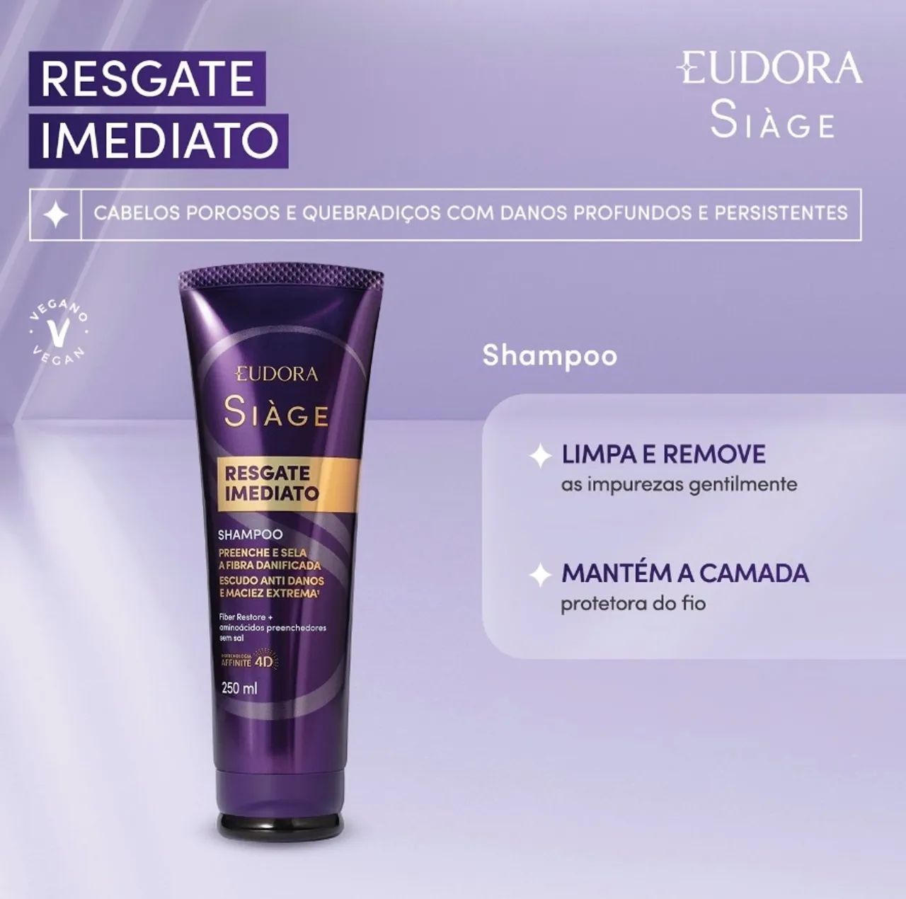 Shampoo Siagé Resgate Imediato  - Foto 2