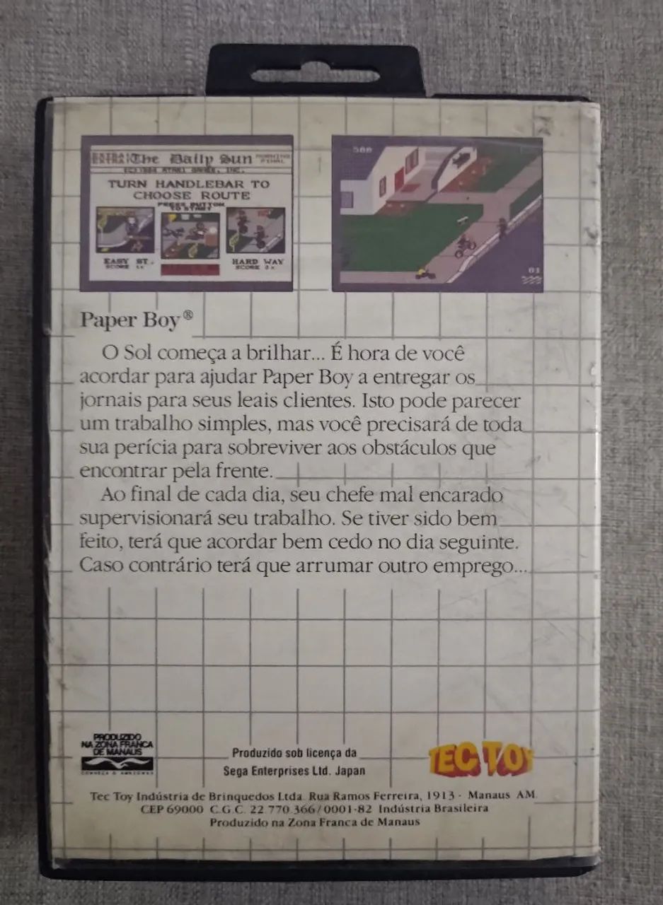Paper Boy Completo 100% Original Tectoy p/ Master System  - Foto 3