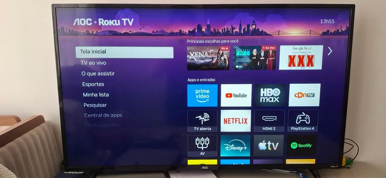 Smart TV LED de 43 polegadas da AOC