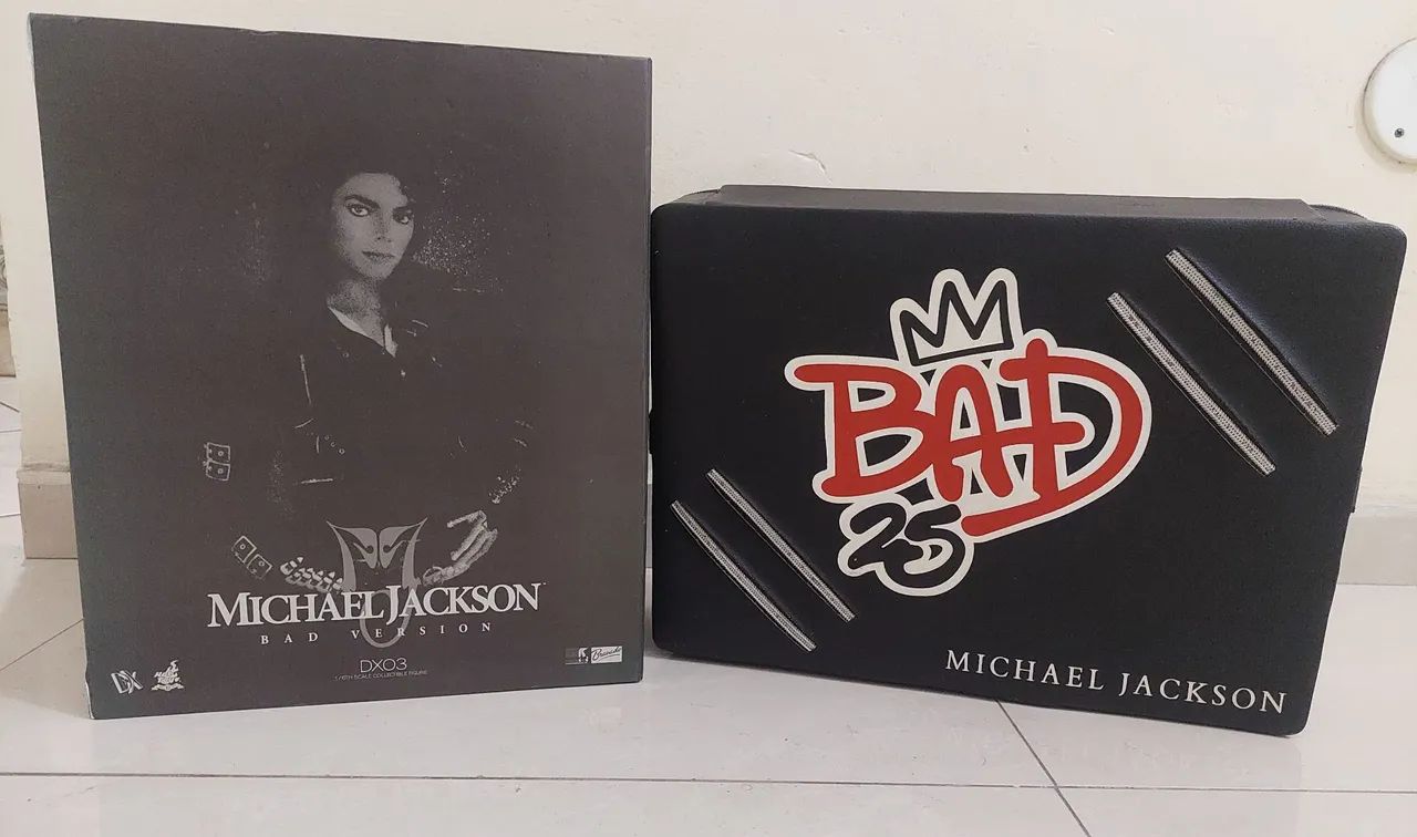 Michael jackson Maleta Bad25 & Hot toys figure. ORIGINAIS E RAROS