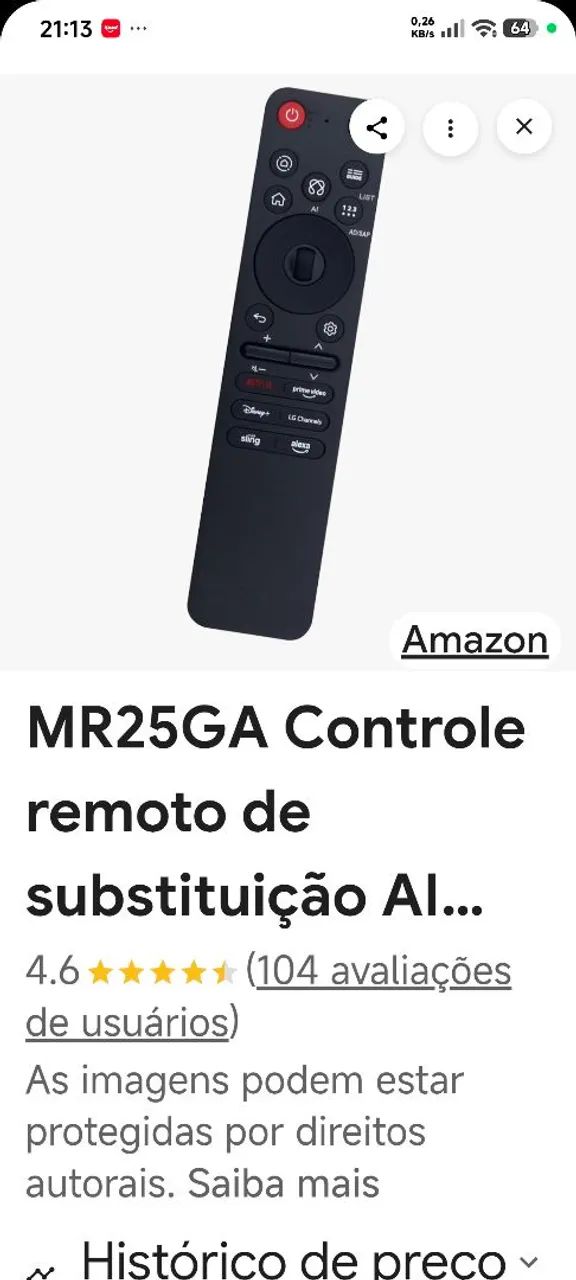Controle tv