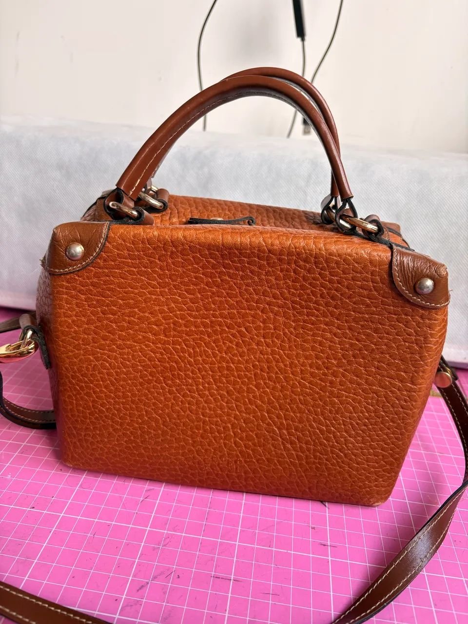 Bolsa em couro legítimo  - Foto 4