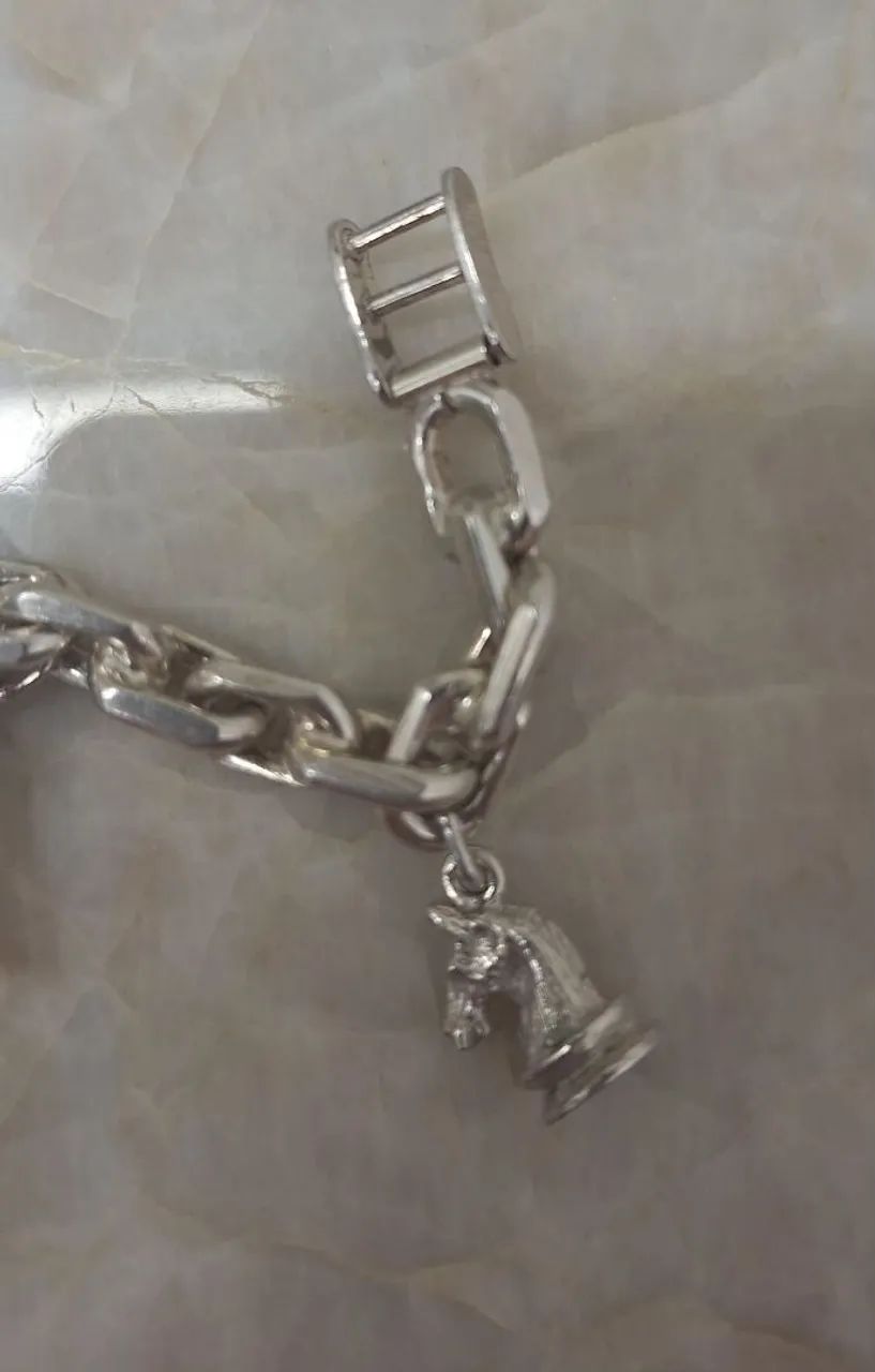 Bracelet em Prata 950, com Pingentes - Foto 2