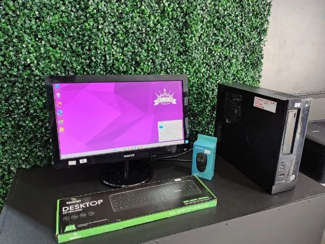 Setup Completo Hp Pro Slimline Com Monitor 20 Polegadas, Processador I5 E Ssd - Foto 3