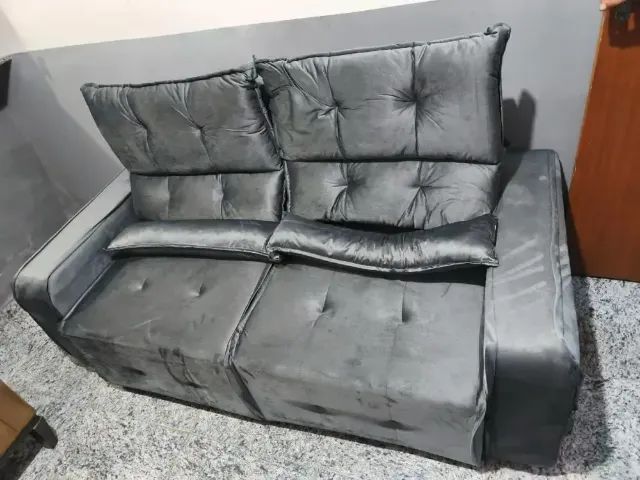 SOFÁ MINAS 1,80CM RETRÁTIL E RECLINÁVEL EM OFERTA  - Foto 2