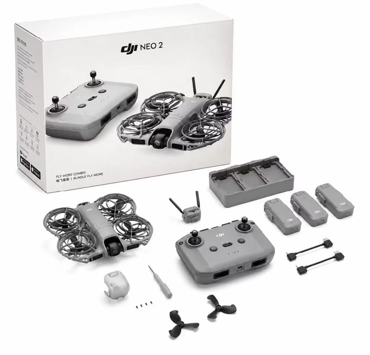 DJI NEO 2 combo fly (LACRADO) NOVO " Voe em alta tecnologia" 