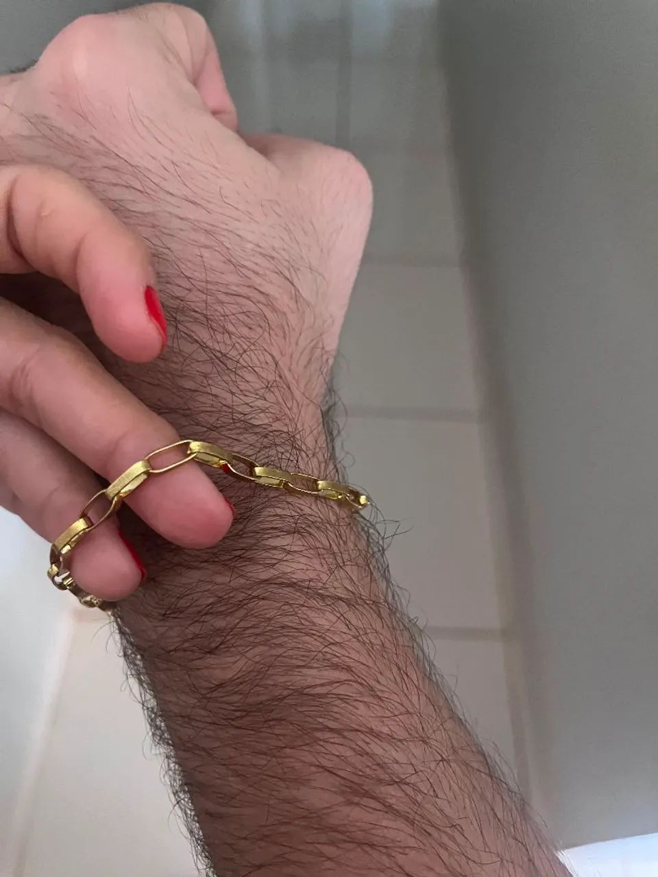 Pulseira idêntica ouro - 100% moeda antiga (Cartier - tijolinho) - Foto 2